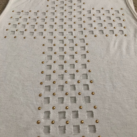 Cross Studded Muscle Tee - Picture 5 of 5